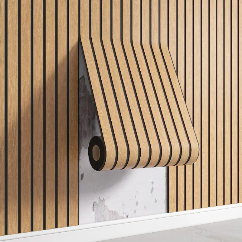 Wall Panel 3D Texture - 1 Rol Panel Dinding Kayu 3D,