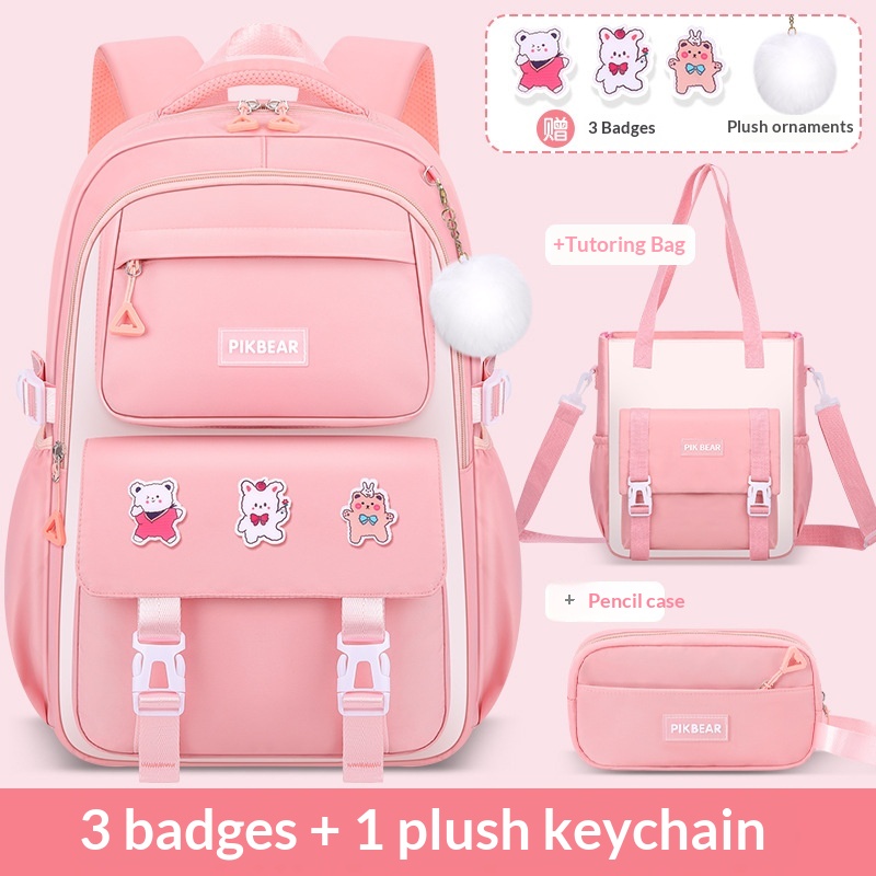 Pikbear Tas Sekolah Kawaii Set - Interior Design Handbook ulasan dan harga