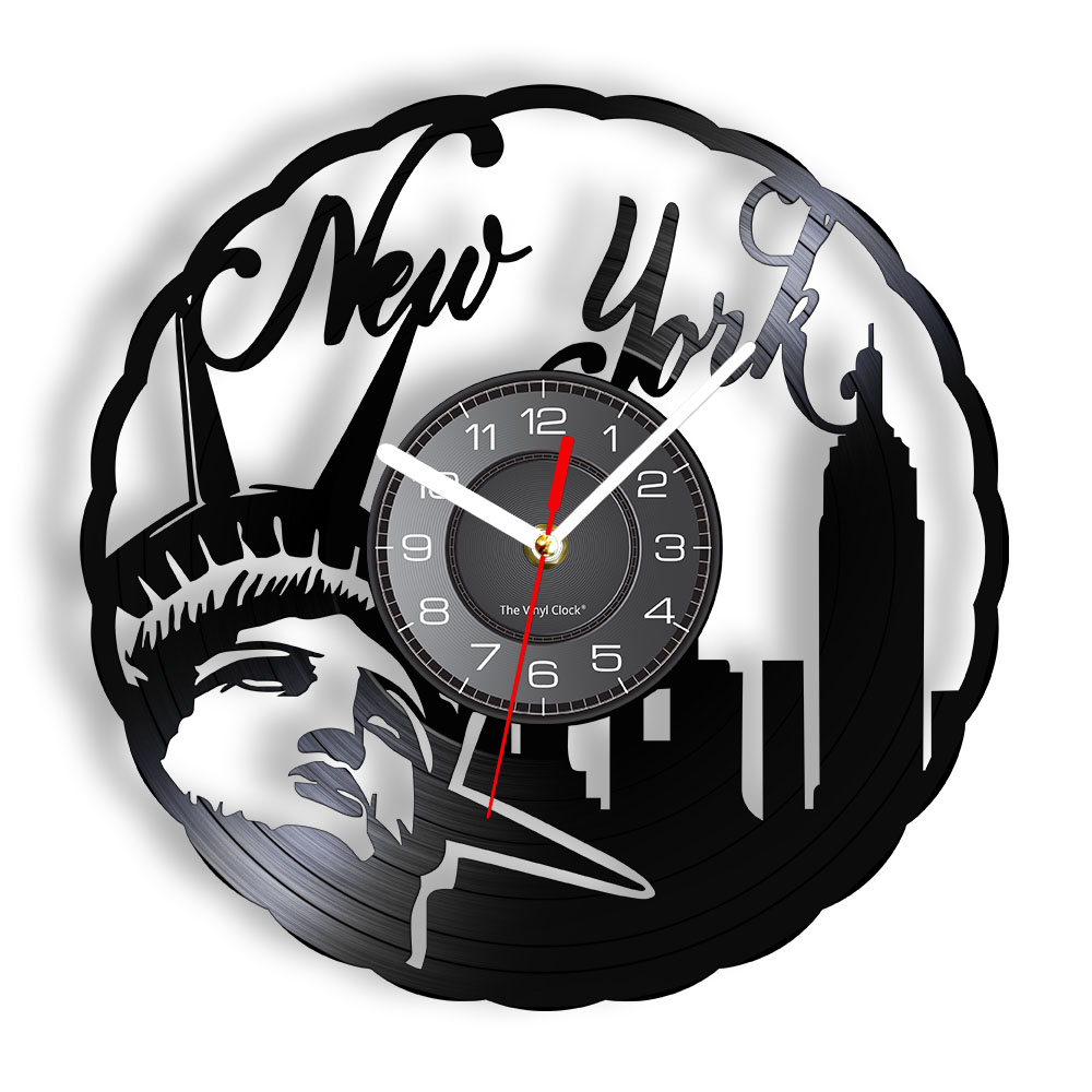 Jam Dinding Vinyl Vintage New  - Interior Design New York ulasan dan harga