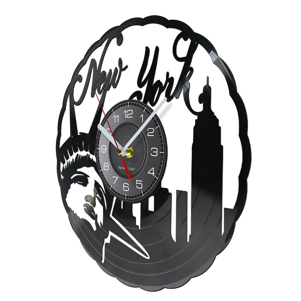 Jam Dinding Vinyl Vintage New  - Interior Design New York ulasan dan harga