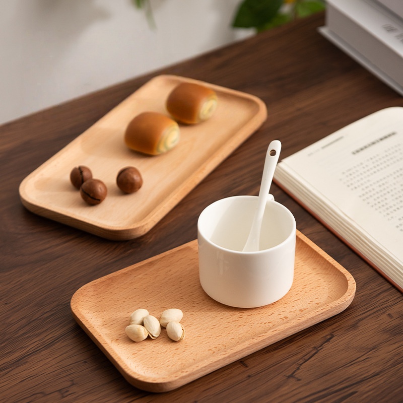 Nampan Sarapan Kayu Beech Soli - Travertine Tray Oval ulasan dan harga