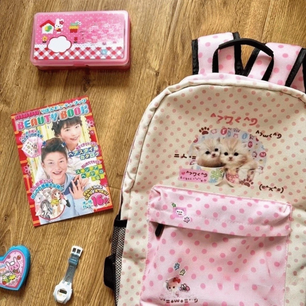 Ransel Dot Kucing Warna Kontra - Interior Design Handbook ulasan dan harga