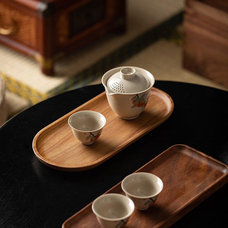 Peralatan Makan Nampan Makanan - Travertine Tray Oval ulasan dan harga