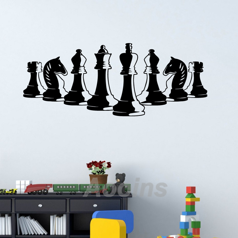 Stiker Dinding Potongan Catur  - Interior Design Handbook ulasan dan harga