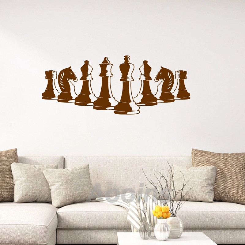 Stiker Dinding Potongan Catur  - Interior Design Handbook ulasan dan harga