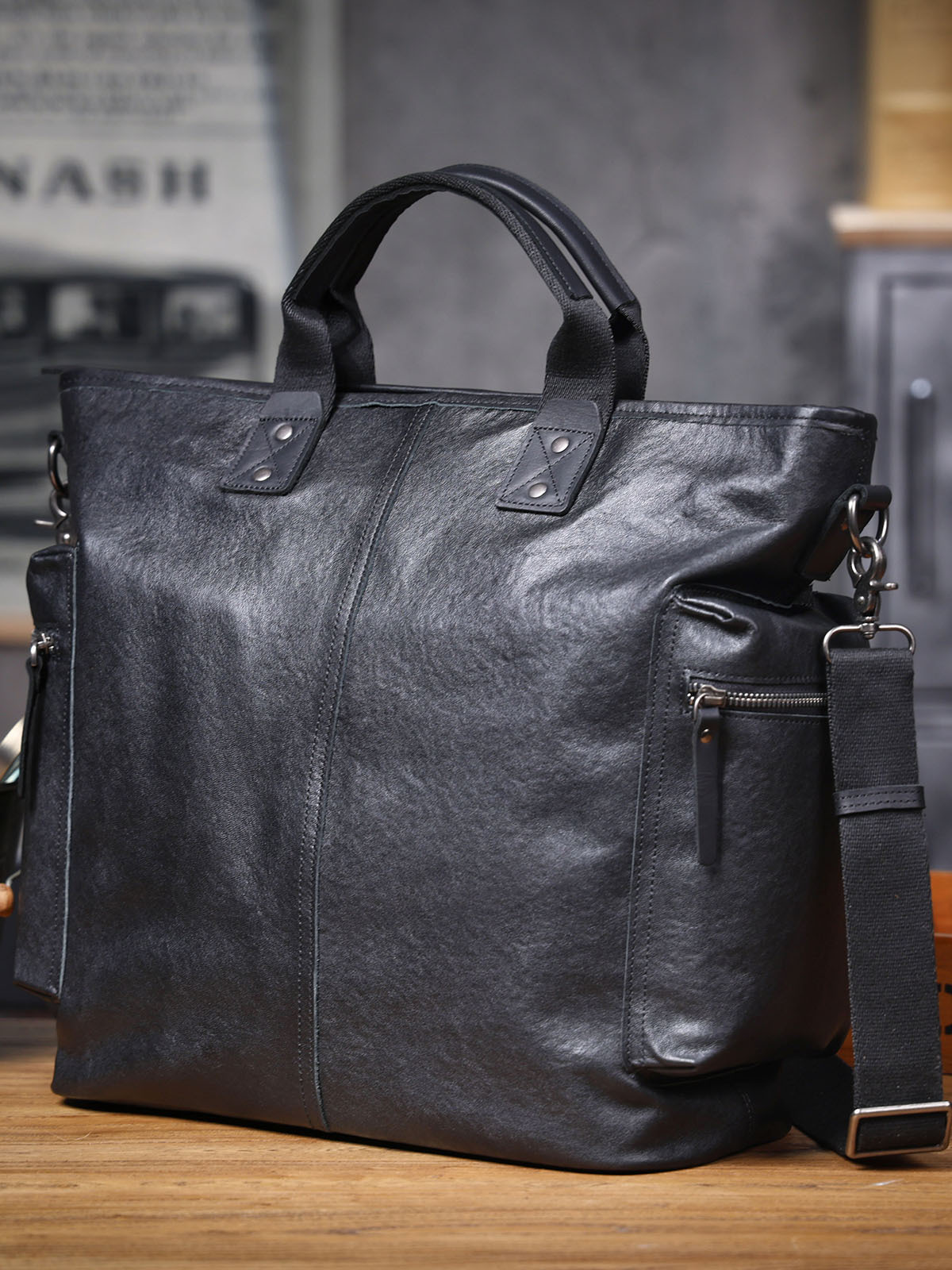 PNDME Tas Kerja Hitam Pria Kul - Interior Design Journal ulasan dan harga