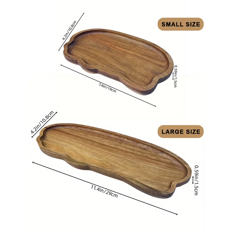 Nampan Kopi Teh Kayu Gaya Jepa - Travertine Tray Oval ulasan dan harga
